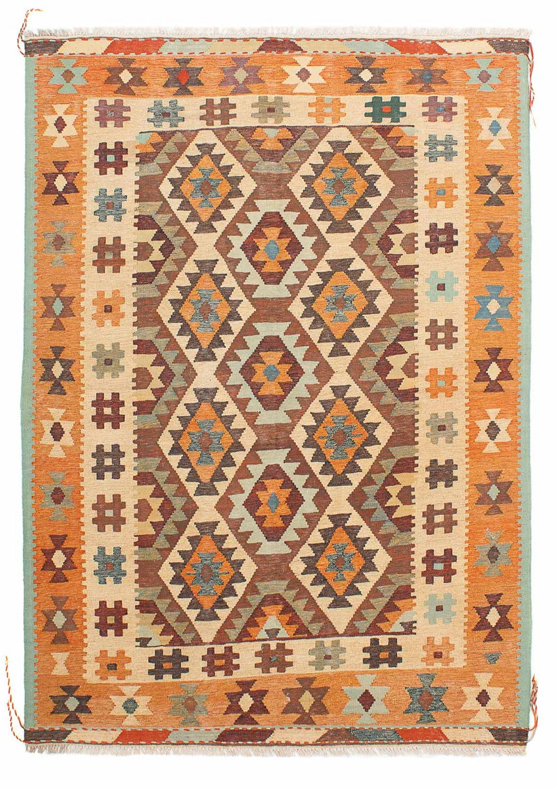 Kelim Carpet - orientalisk matta - 212 x 152 cm - flerfärgad