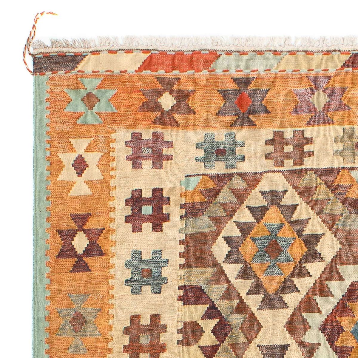 Kelim Carpet - orientalisk matta - 212 x 152 cm - flerfärgad