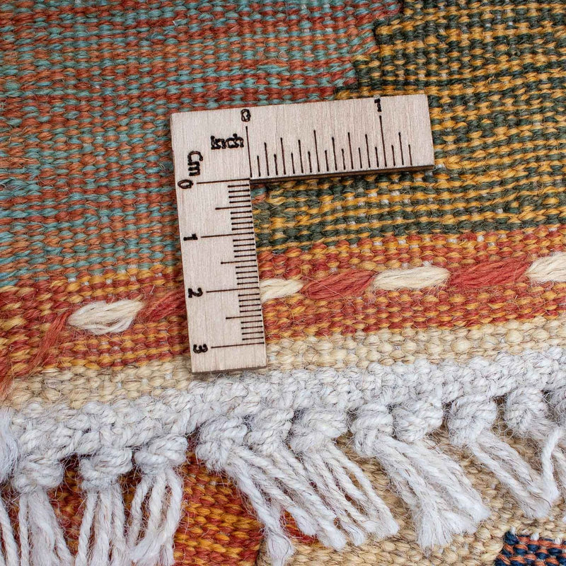 Kelim matta - trendig - 205 x 155 cm - flerfärgad