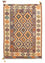 Kelim Carpet - orientalisk matta - 210 x 145 cm - flerfärgad