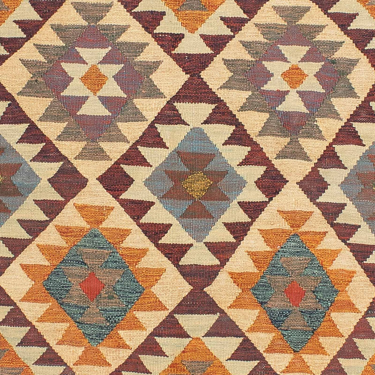 Kelim Carpet - orientalisk matta - 210 x 145 cm - flerfärgad