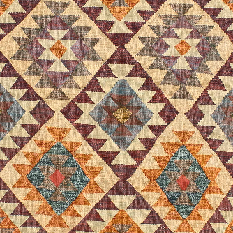 Kelim Carpet - orientalisk matta - 210 x 145 cm - flerfärgad