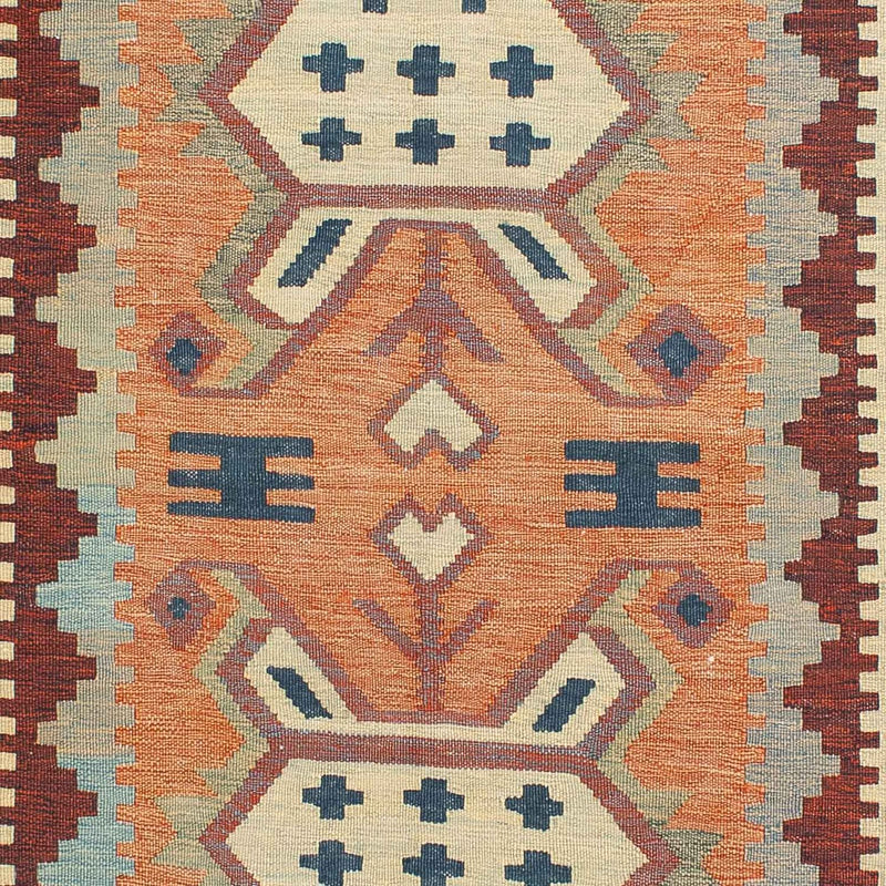 Kelim Carpet - orientalisk matta - 208 x 143 cm - flerfärgad