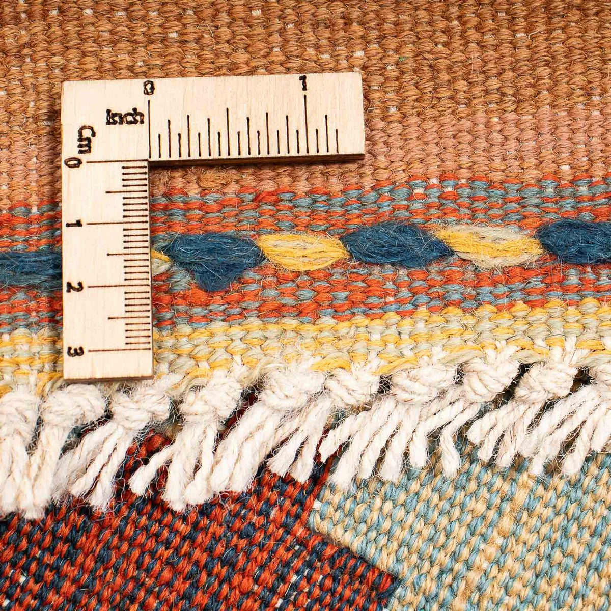 Kelim Carpet - orientalisk matta - 208 x 143 cm - flerfärgad