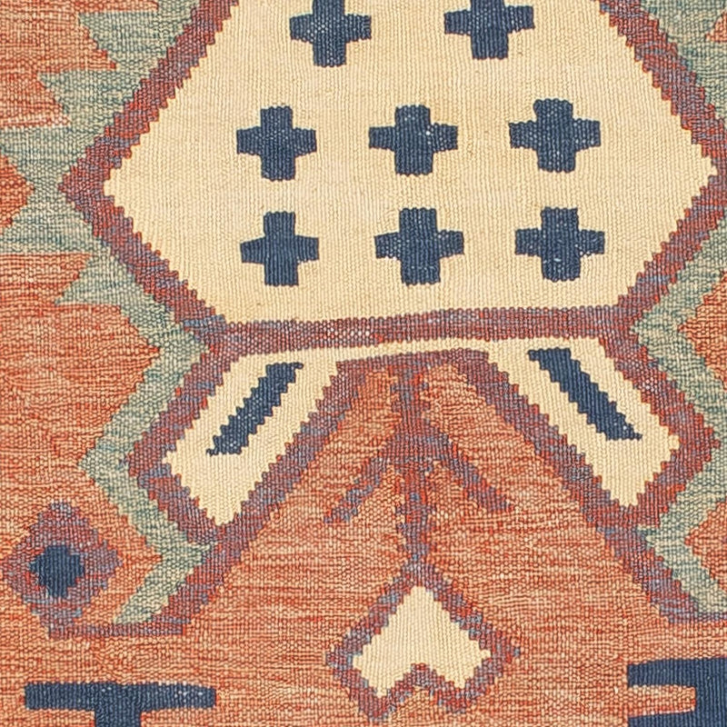 Kelim matta - trendig - 208 x 143 cm - flerfärgad