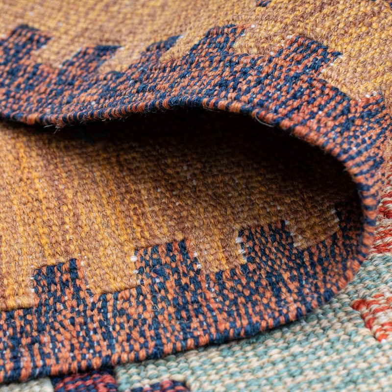 Kelim matta - trendig - 208 x 143 cm - flerfärgad