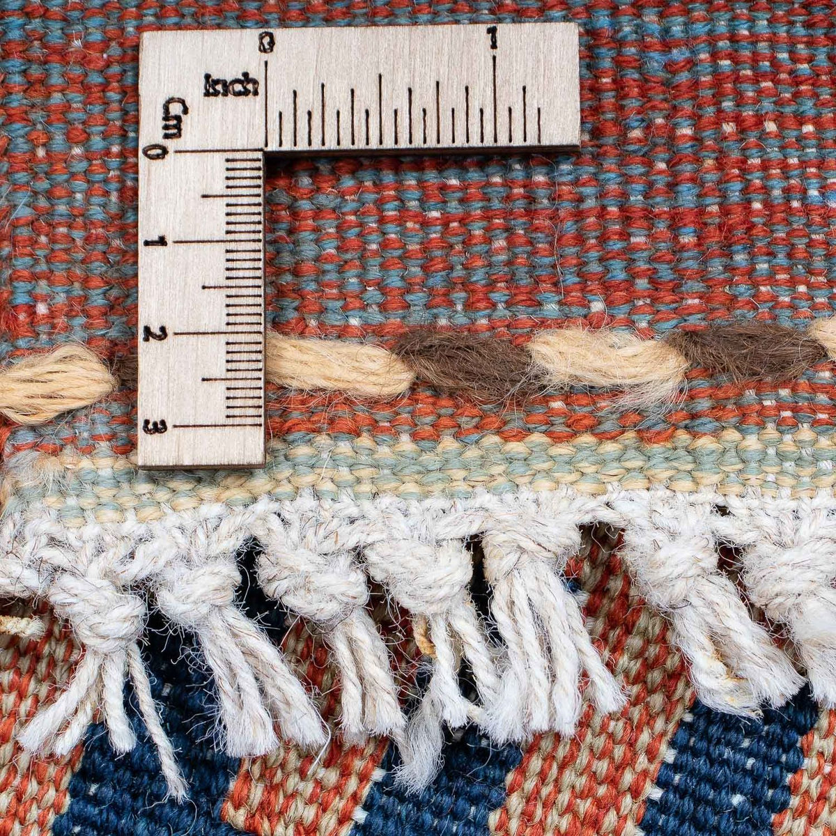 Kelim matta - trendig - 208 x 143 cm - flerfärgad