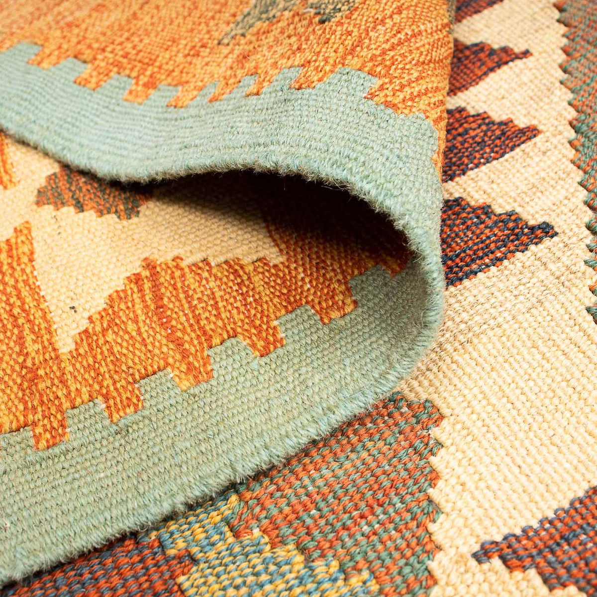 Kelim Carpet - orientalisk matta - 208 x 148 cm - flerfärgad