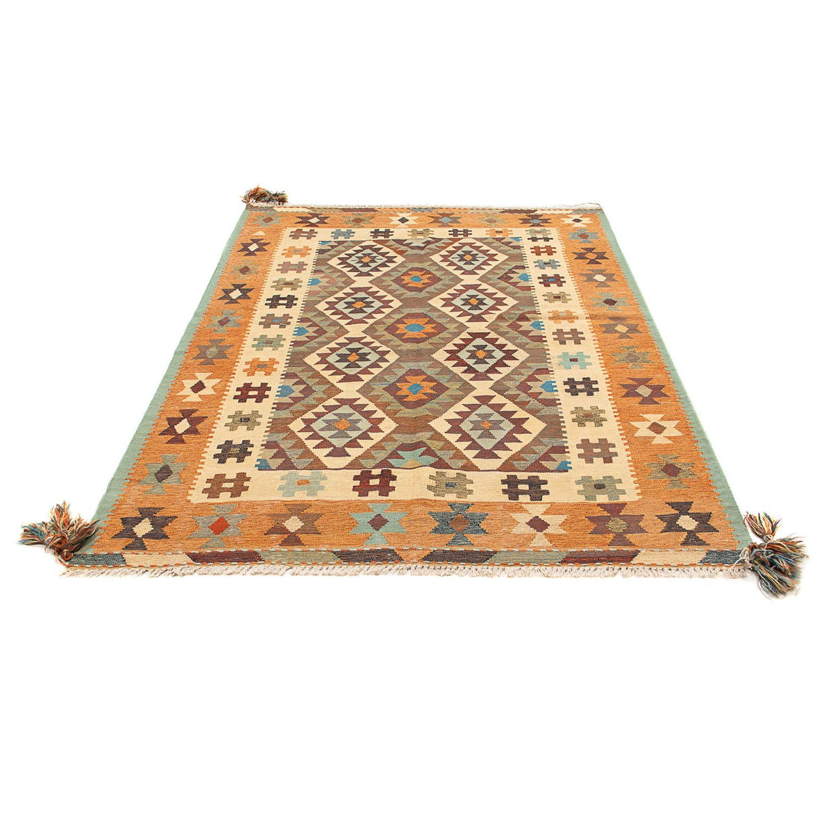 Kelim Carpet - orientalisk matta - 208 x 148 cm - flerfärgad