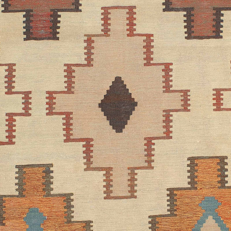 Kelim Carpet - orientalisk matta - 205 x 158 cm - flerfärgad