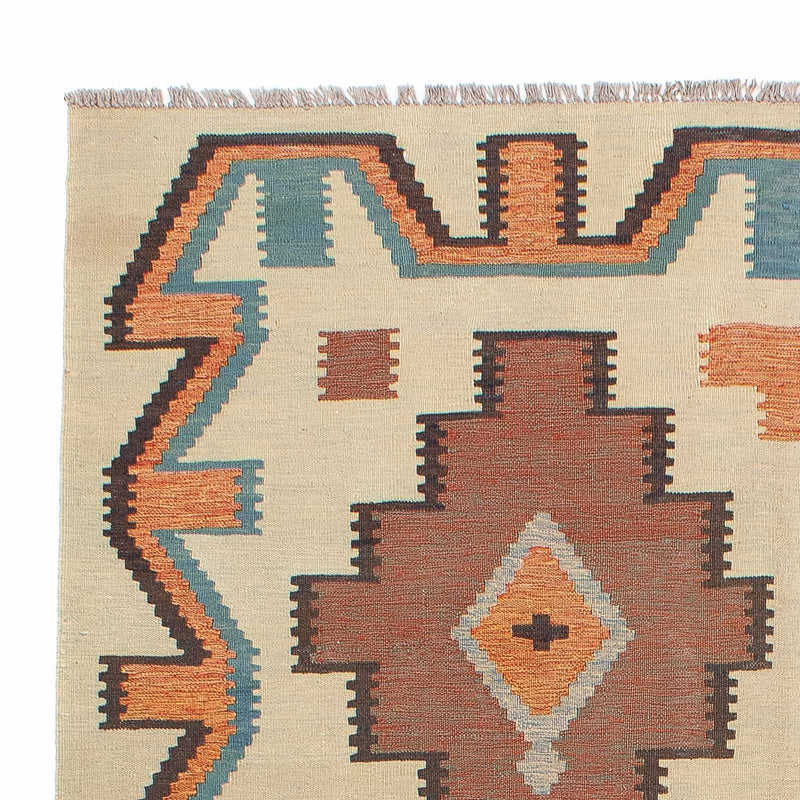 Kelim Carpet - orientalisk matta - 205 x 158 cm - flerfärgad