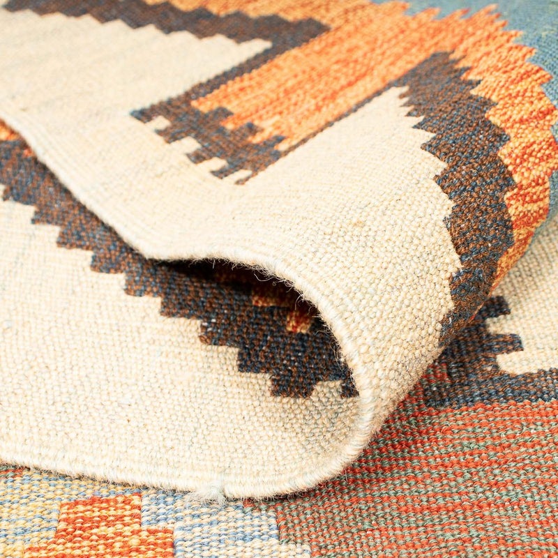 Kelim Carpet - orientalisk matta - 205 x 158 cm - flerfärgad