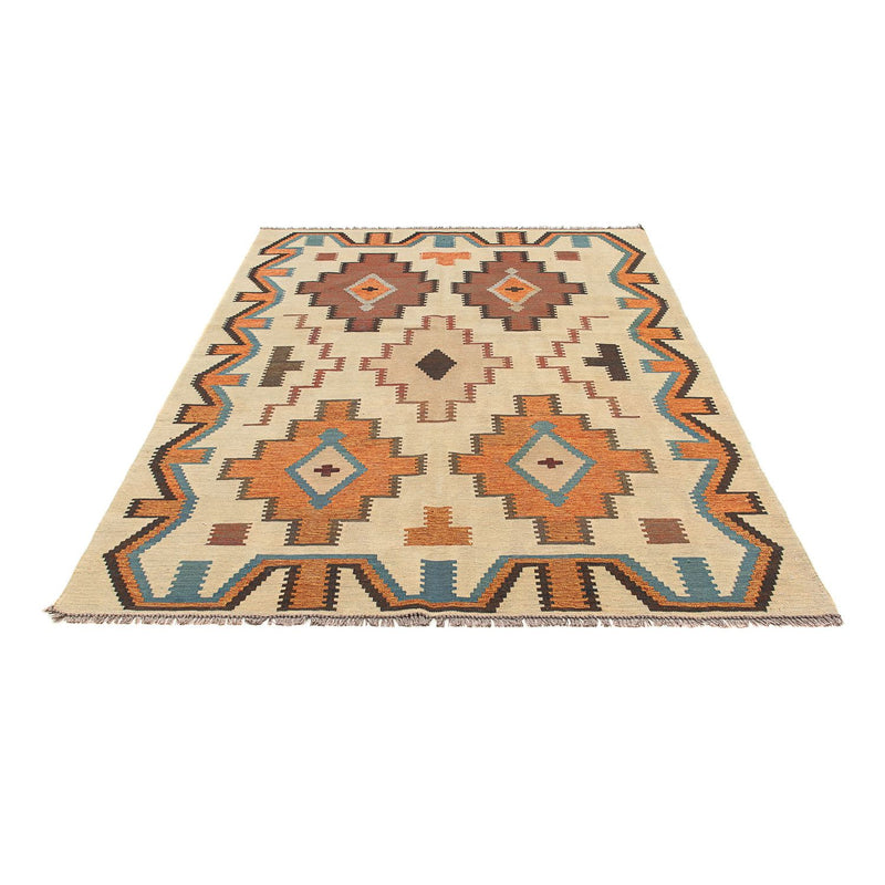 Kelim Carpet - orientalisk matta - 205 x 158 cm - flerfärgad