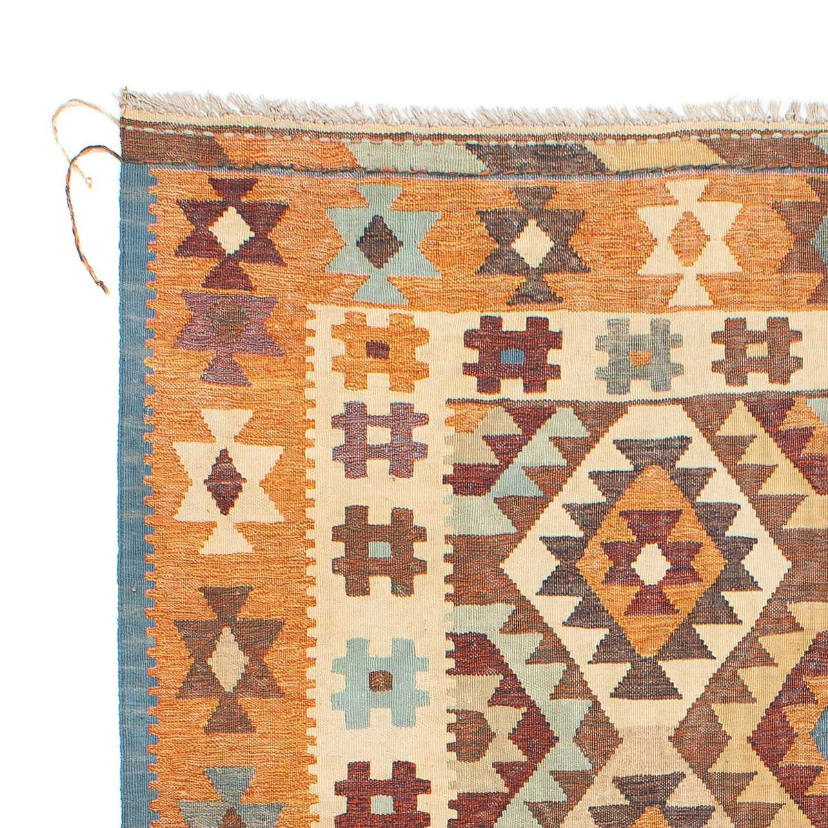 Kelim Carpet - orientalisk matta - 208 x 154 cm - flerfärgad