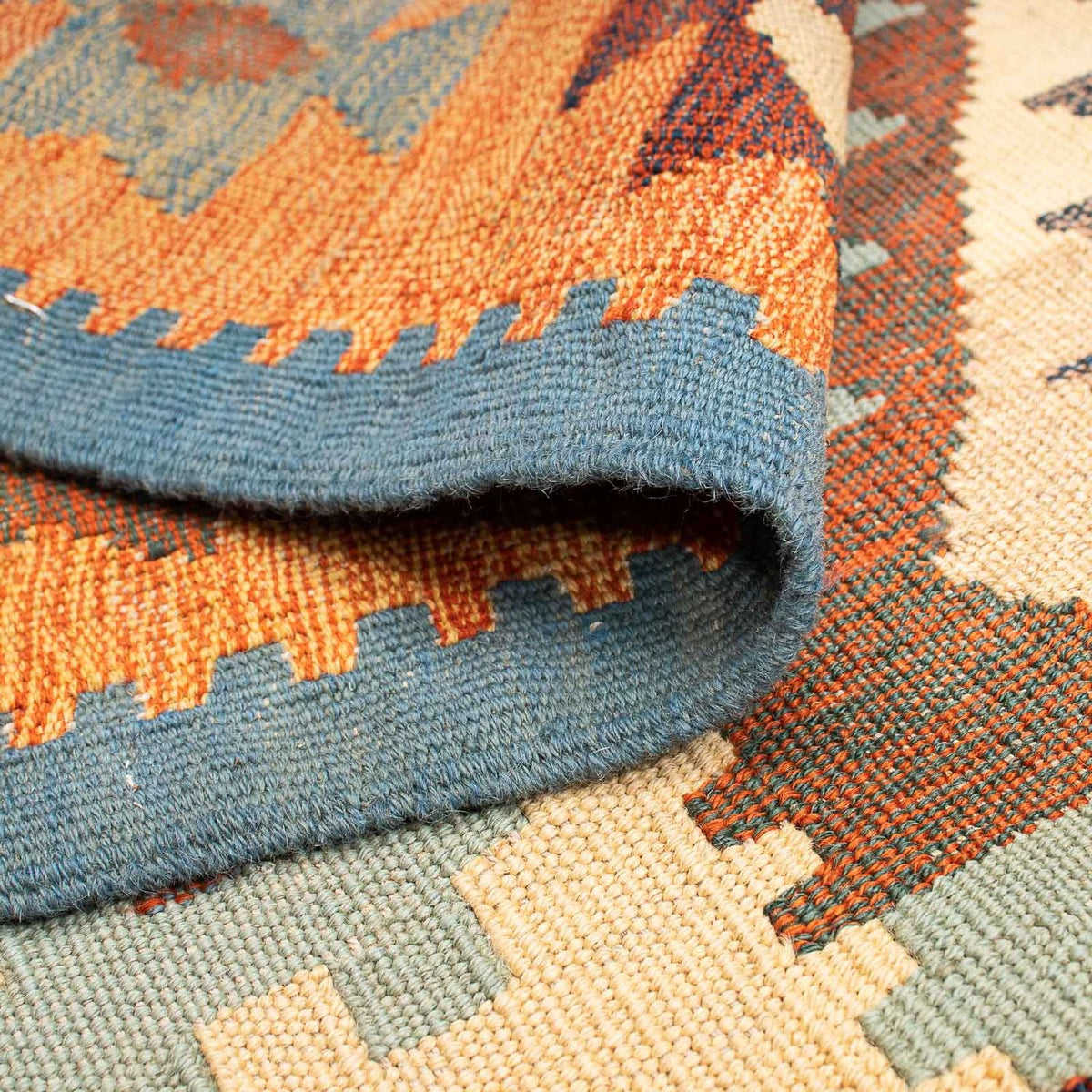 Kelim Carpet - orientalisk matta - 208 x 154 cm - flerfärgad