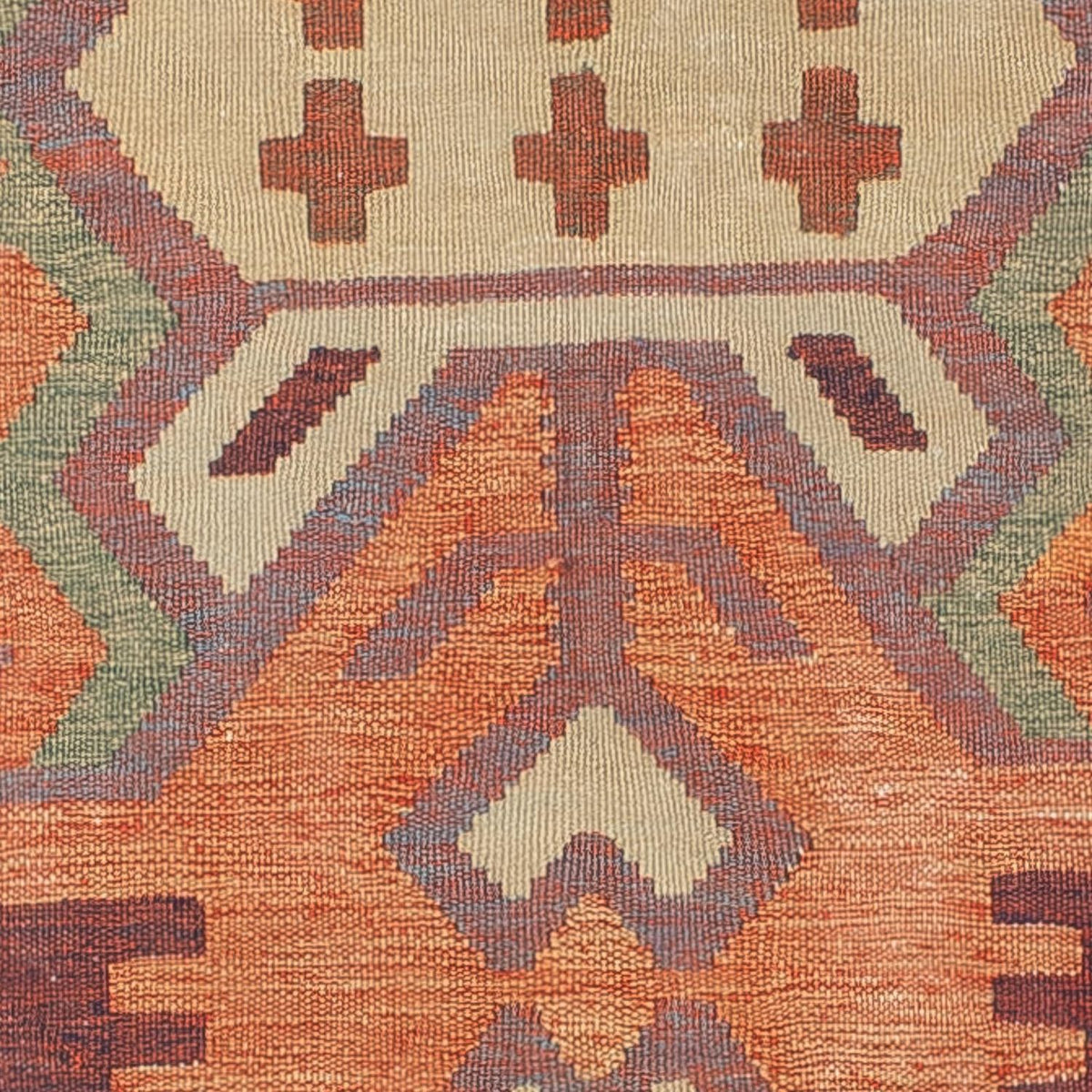 Kelim matta - trendig - 203 x 150 cm - flerfärgad