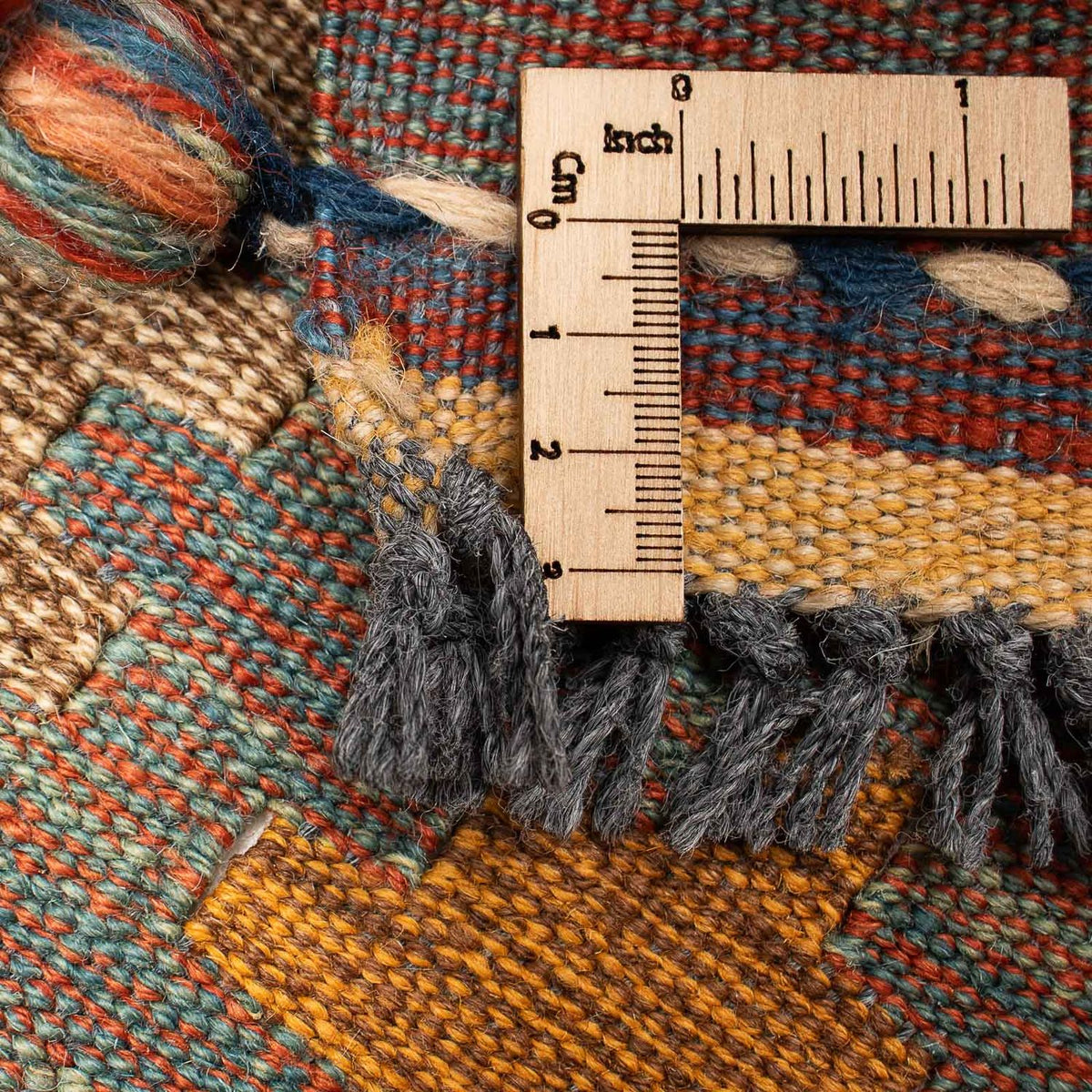 Kelim Carpet - orientalisk matta - 211 x 148 cm - flerfärgad