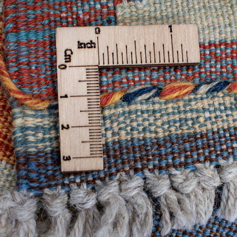 Kelim matta - trendig - 211 x 161 cm - flerfärgad