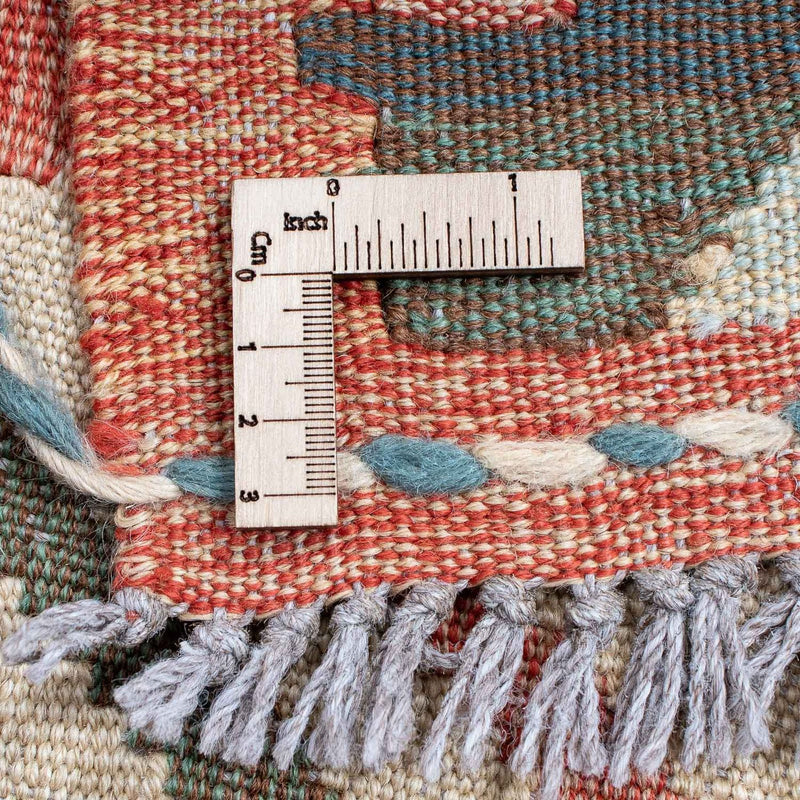 Kelim matta - trendig - 200 x 147 cm - flerfärgad