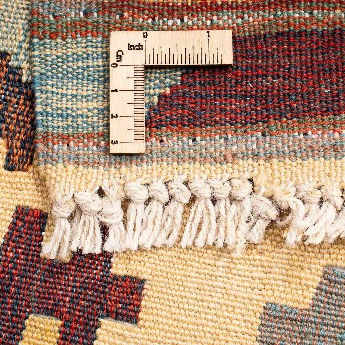 Kelim Carpet - orientalisk matta - 200 x 146 cm - flerfärgad