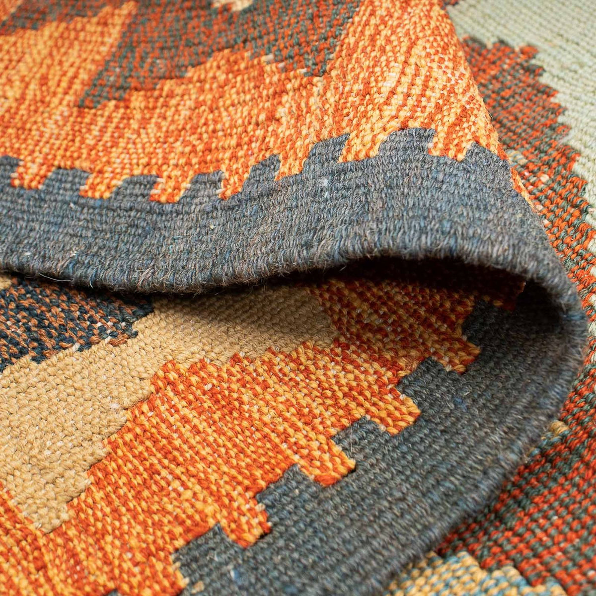 Kelim Carpet - orientalisk matta - 208 x 150 cm - flerfärgad