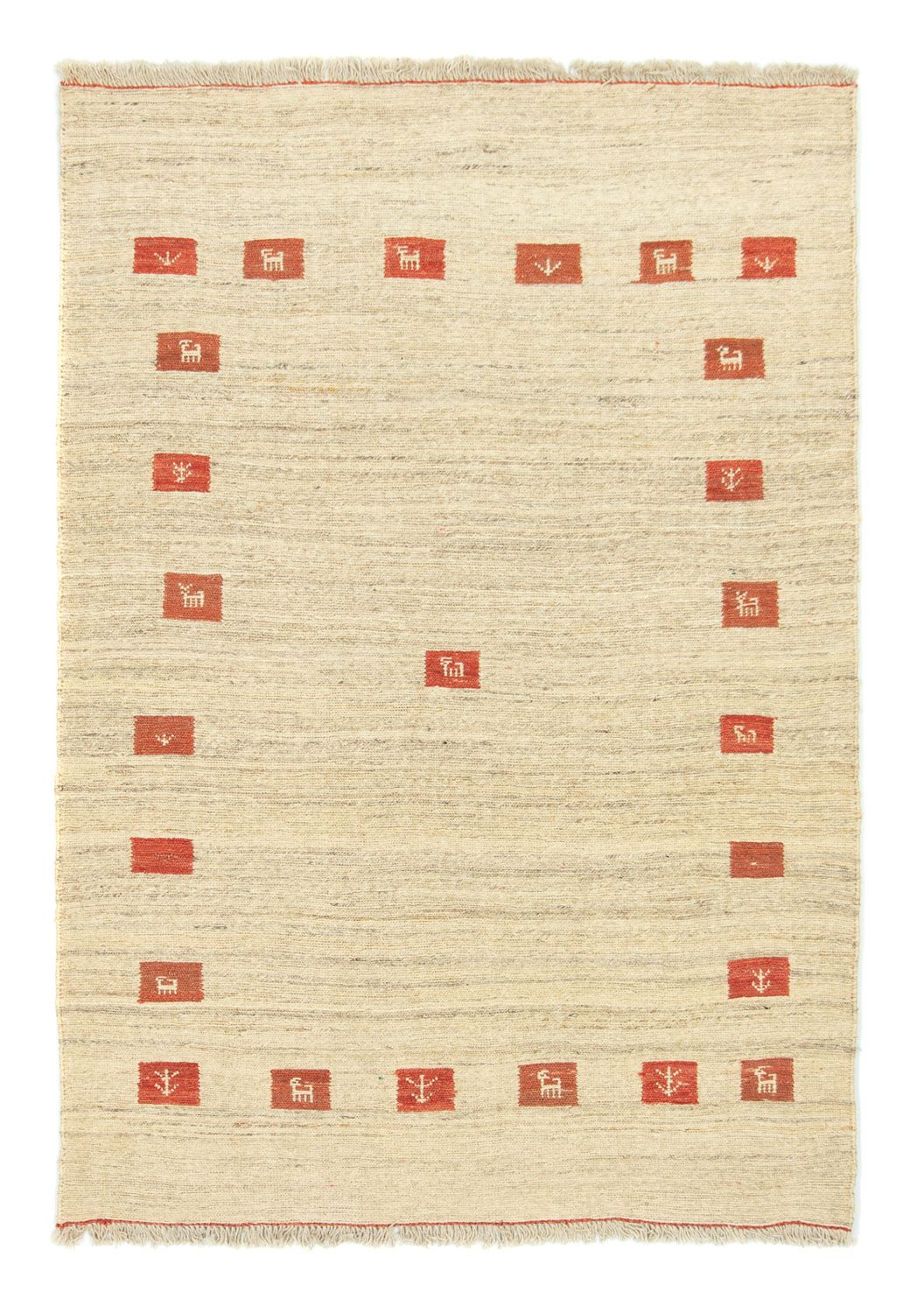 Gabbeh-matta - Indus - 180 x 120 cm - beige