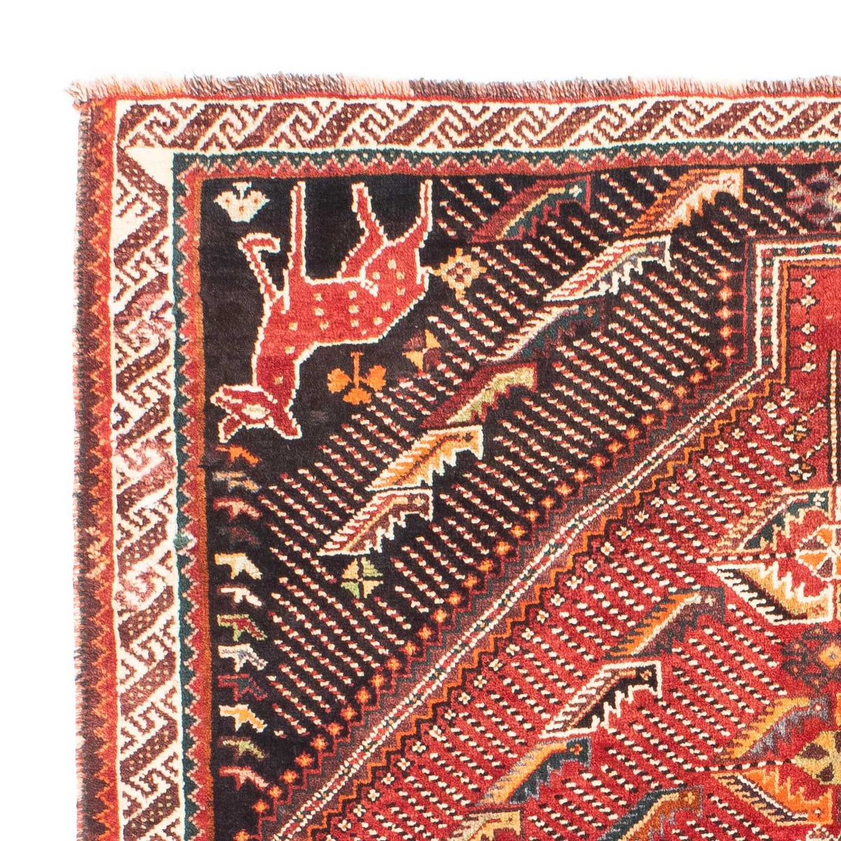 Persisk matta - Nomadic - 167 x 127 cm - mörkröd