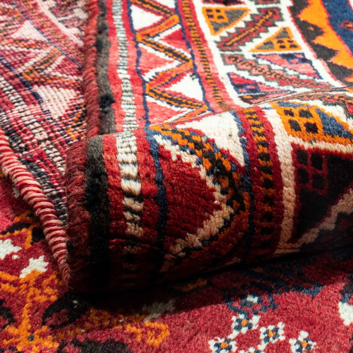 Persisk matta - Nomadic - 275 x 175 cm - mörkröd