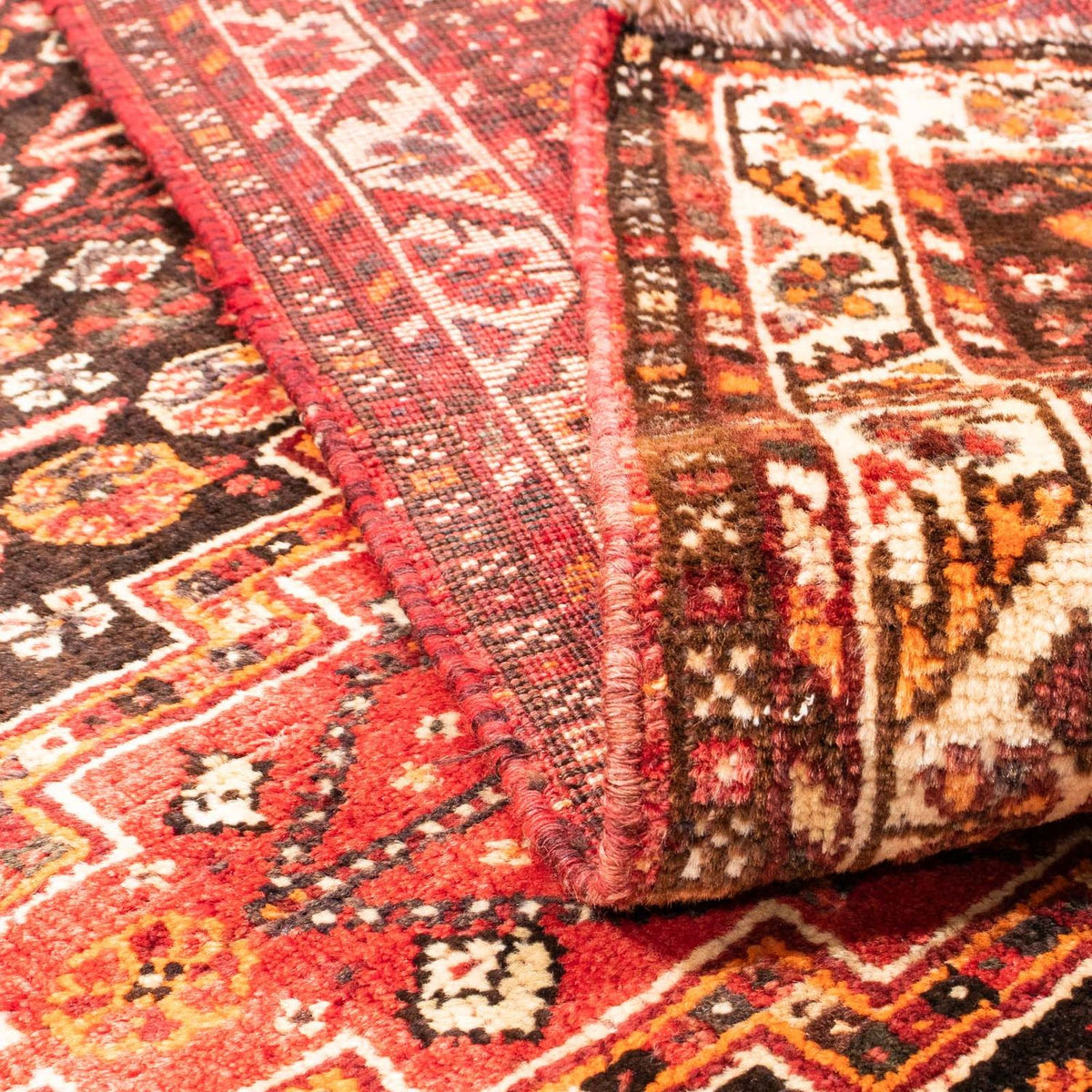 Persisk matta - Nomadic - 176 x 123 cm - mörkröd