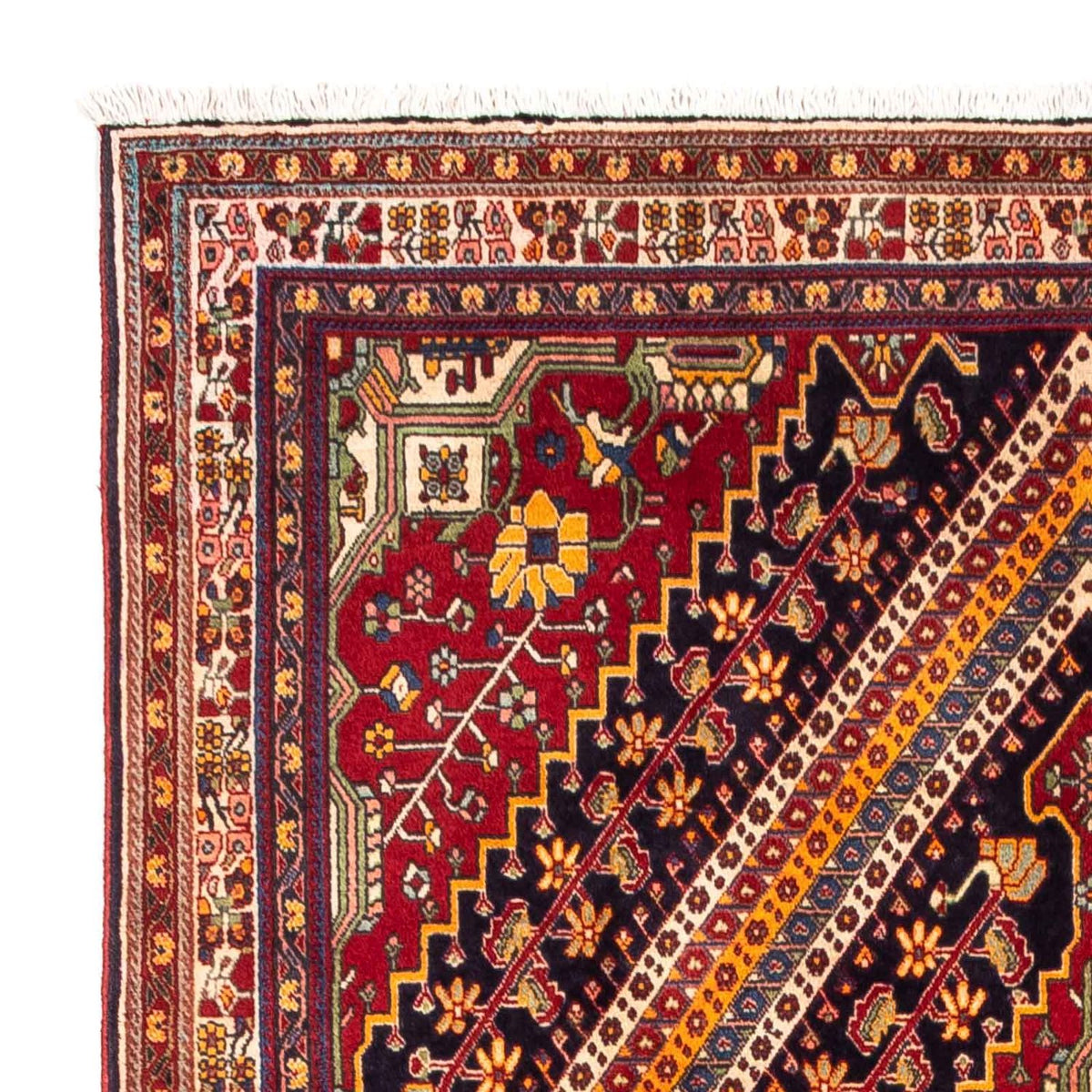 Persisk matta - Nomadic - 250 x 152 cm - mörkröd