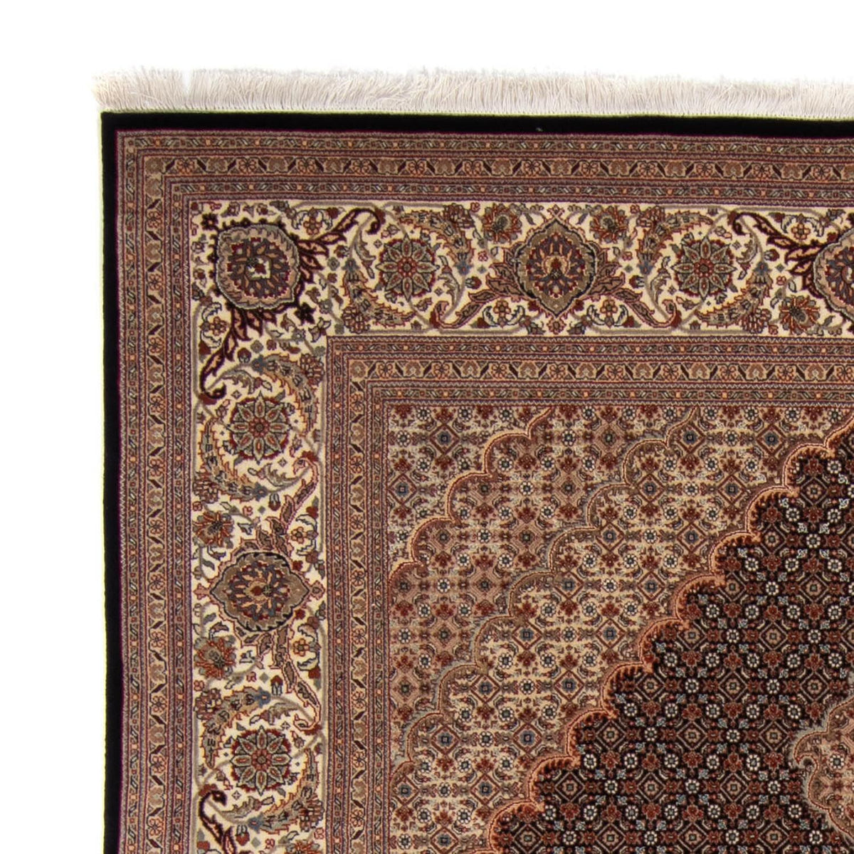 Persisk matta - Tabriz - 303 x 201 cm - mörkblå