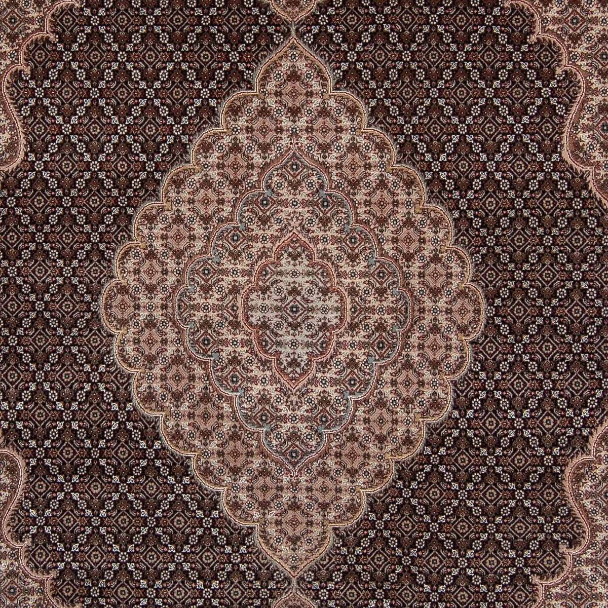 Persisk matta - Tabriz - 298 x 198 cm - mörkblå