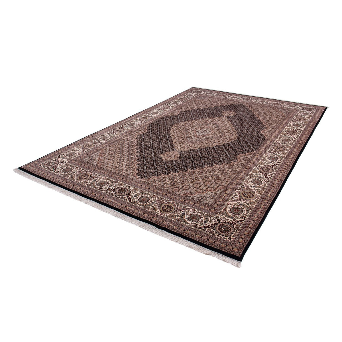 Persisk matta - Tabriz - 298 x 198 cm - mörkblå