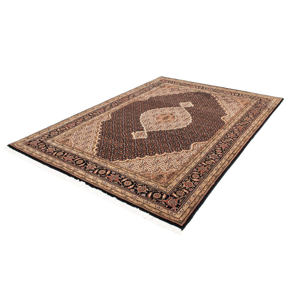 Persisk matta - Tabriz - 239 x 166 cm - mörkblå