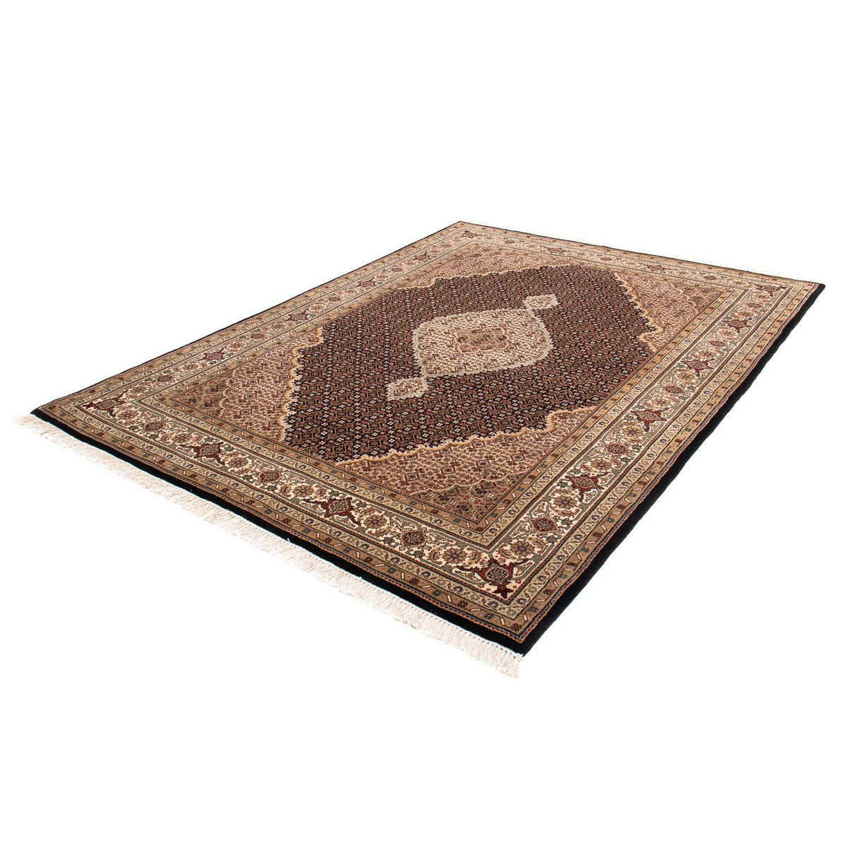 Persisk matta - Tabriz - 242 x 172 cm - mörkblå