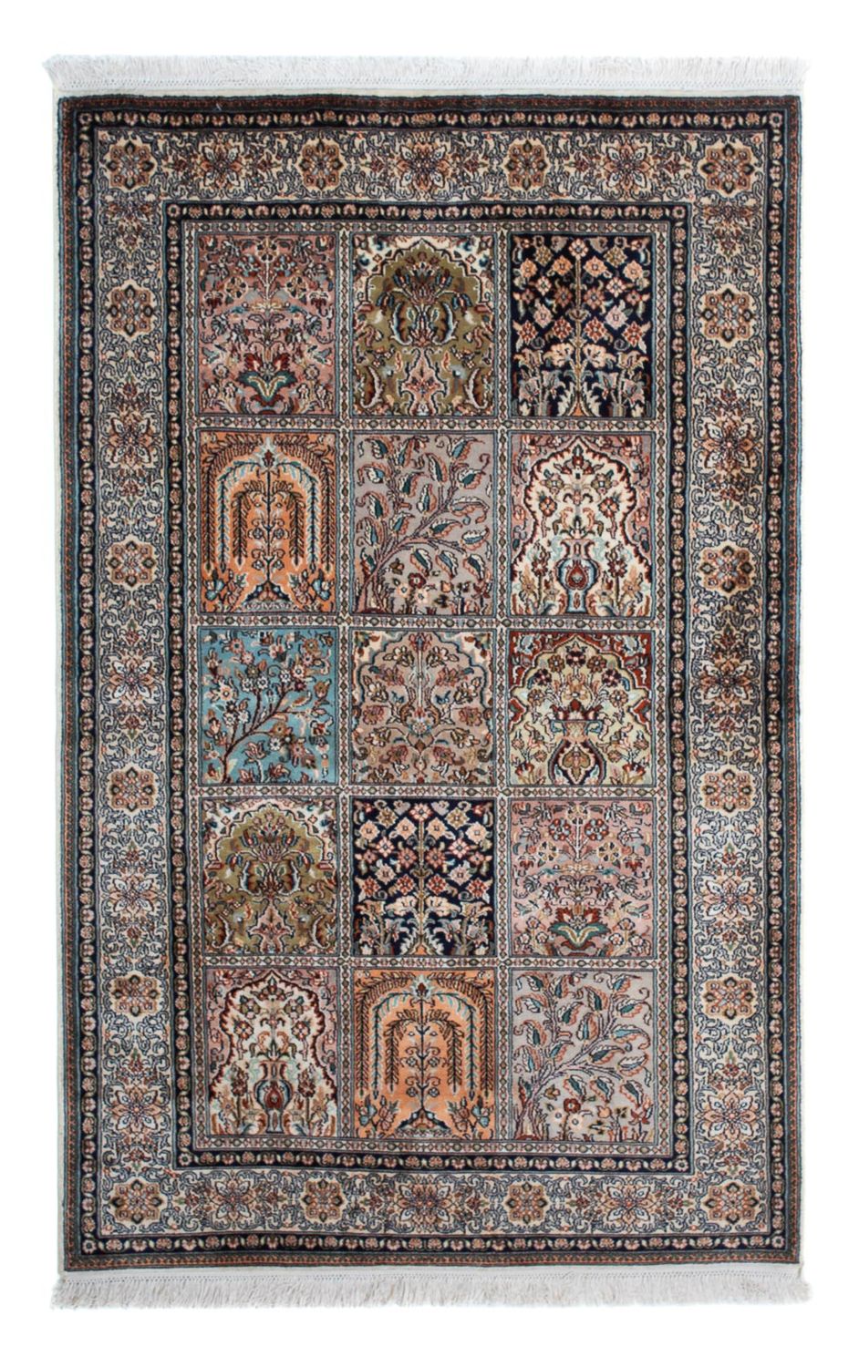 Sidenmatta - Kashmir Silk - 152 x 96 cm - flerfärgad