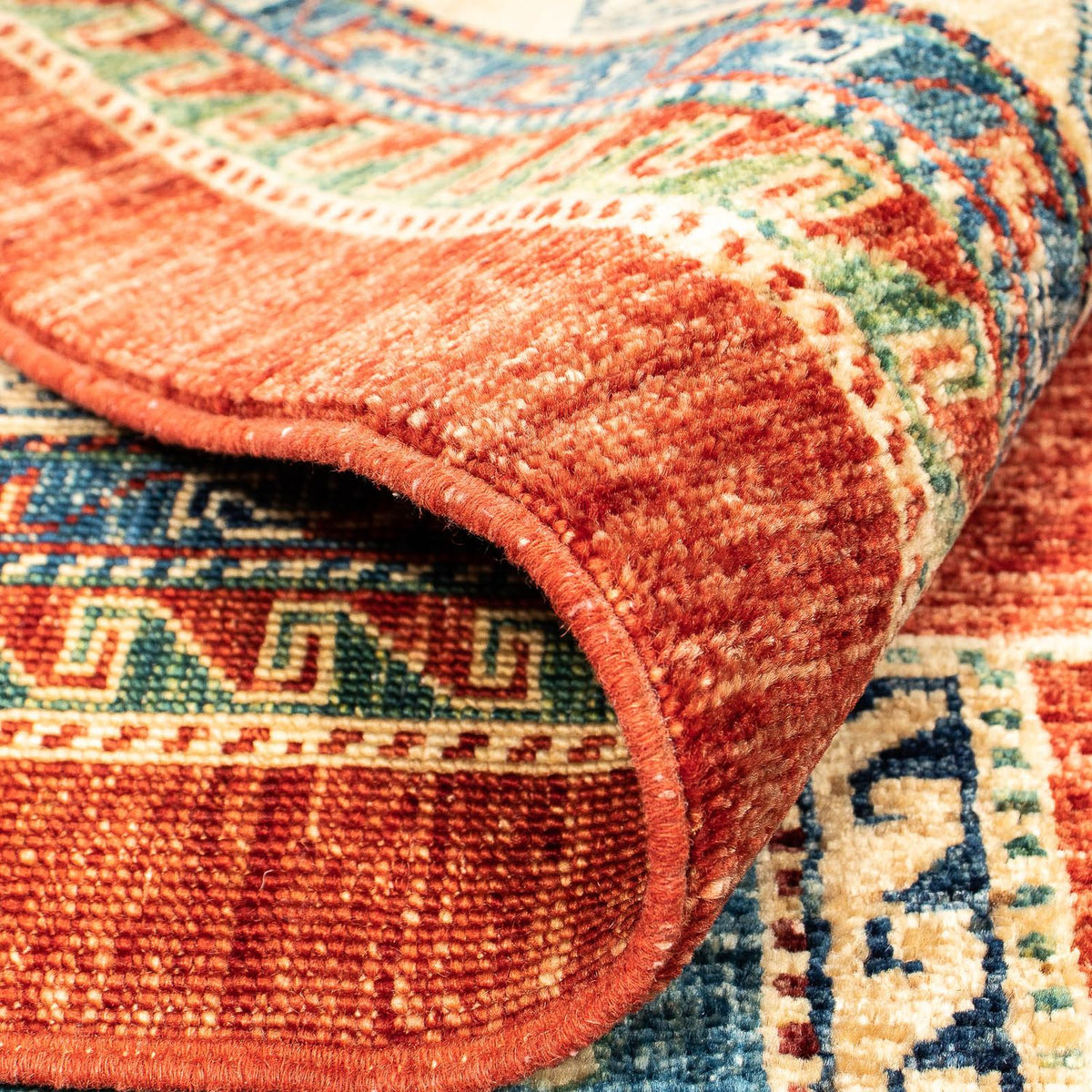 Persisk matta - Nomadic - 384 x 302 cm - mörkröd