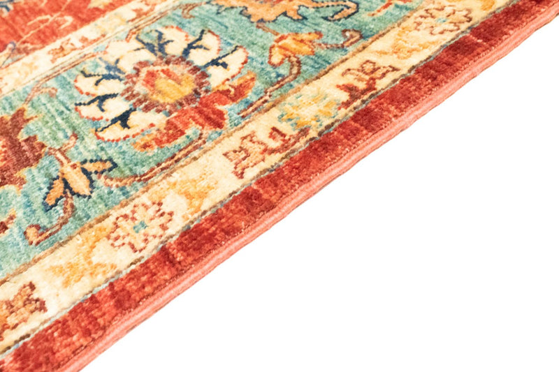 Afghansk matta - 201 x 149 cm - röd