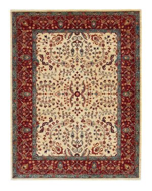 Afghansk matta - 199 x 156 cm - beige