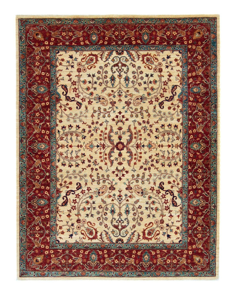 Afghansk matta - 199 x 156 cm - beige