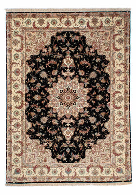 Persisk matta - Tabriz - 213 x 152 cm - mörkblå