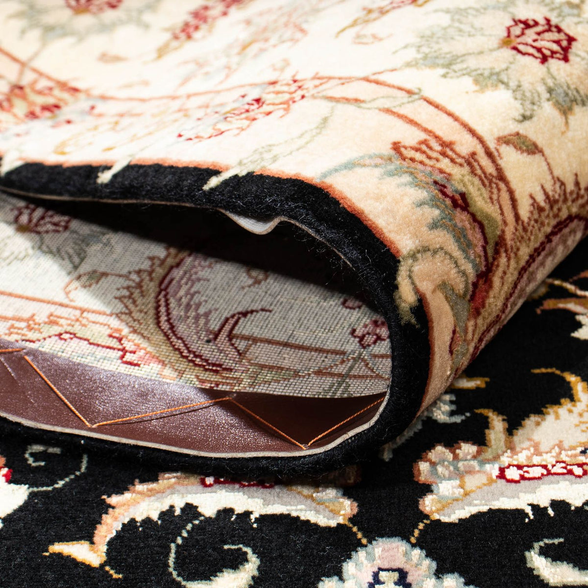 Persisk matta - Tabriz - 213 x 152 cm - mörkblå