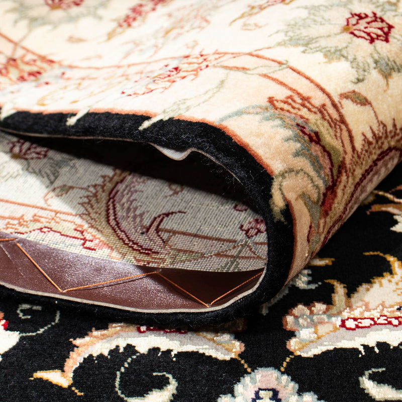 Persisk matta - Tabriz - 213 x 152 cm - mörkblå