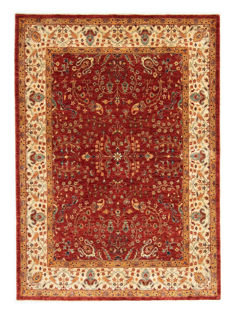 Afghansk matta - 207 x 149 cm - röd