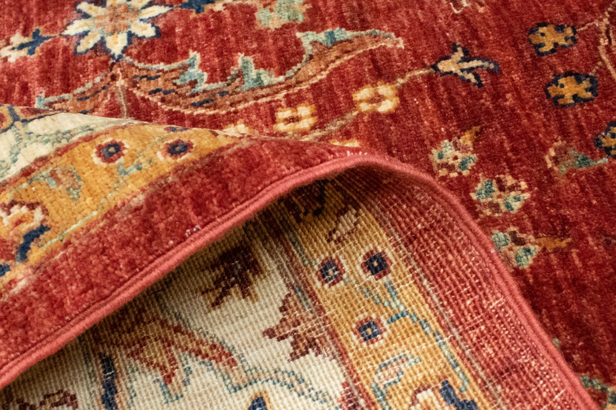 Afghansk matta - 207 x 149 cm - röd