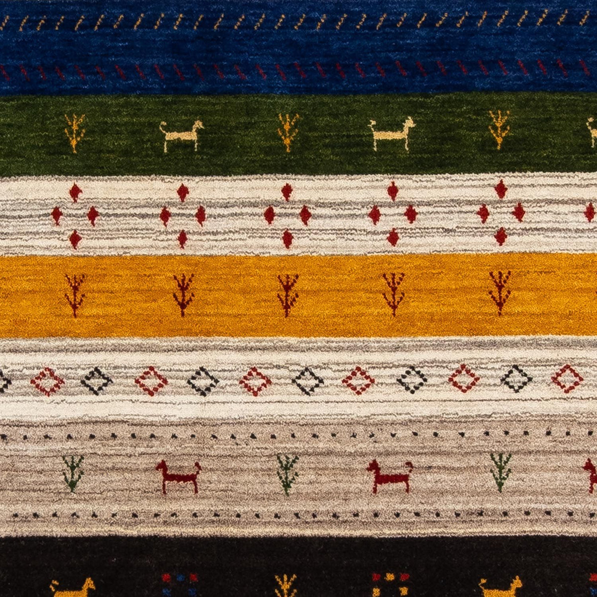 Gabbeh-matta - Loribaft Persian - 200 x 144 cm - flerfärgad