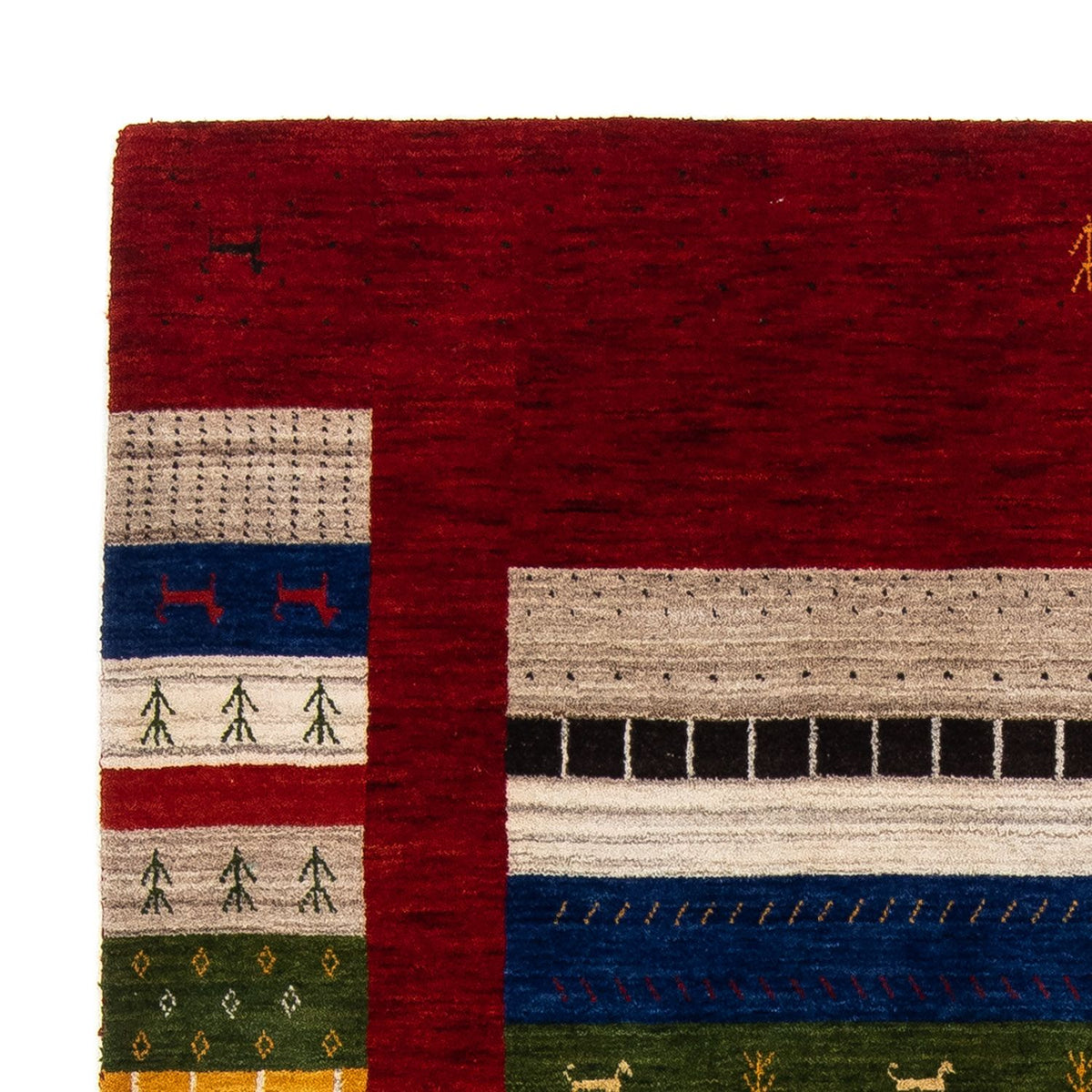 Gabbeh-matta - Loribaft Persian - 200 x 144 cm - flerfärgad