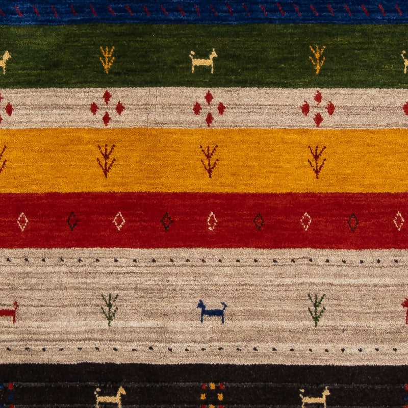 Gabbeh-matta - Loribaft Persian - 202 x 143 cm - flerfärgad