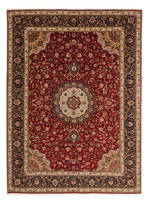 Persisk matta - Tabriz - Royal - 411 x 304 cm - mörkröd
