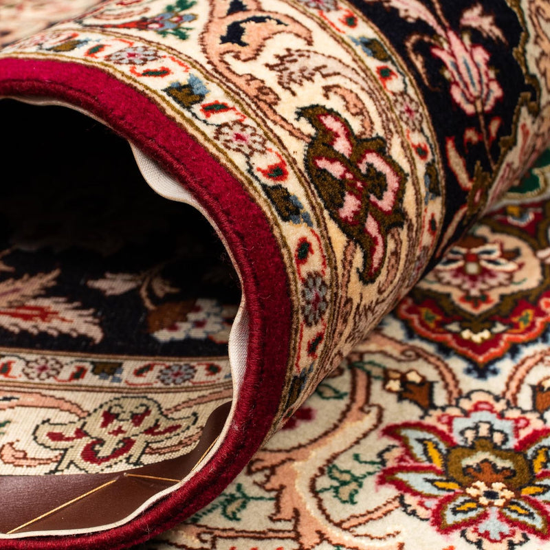 Persisk matta - Tabriz - Royal - 393 x 298 cm - mörkröd